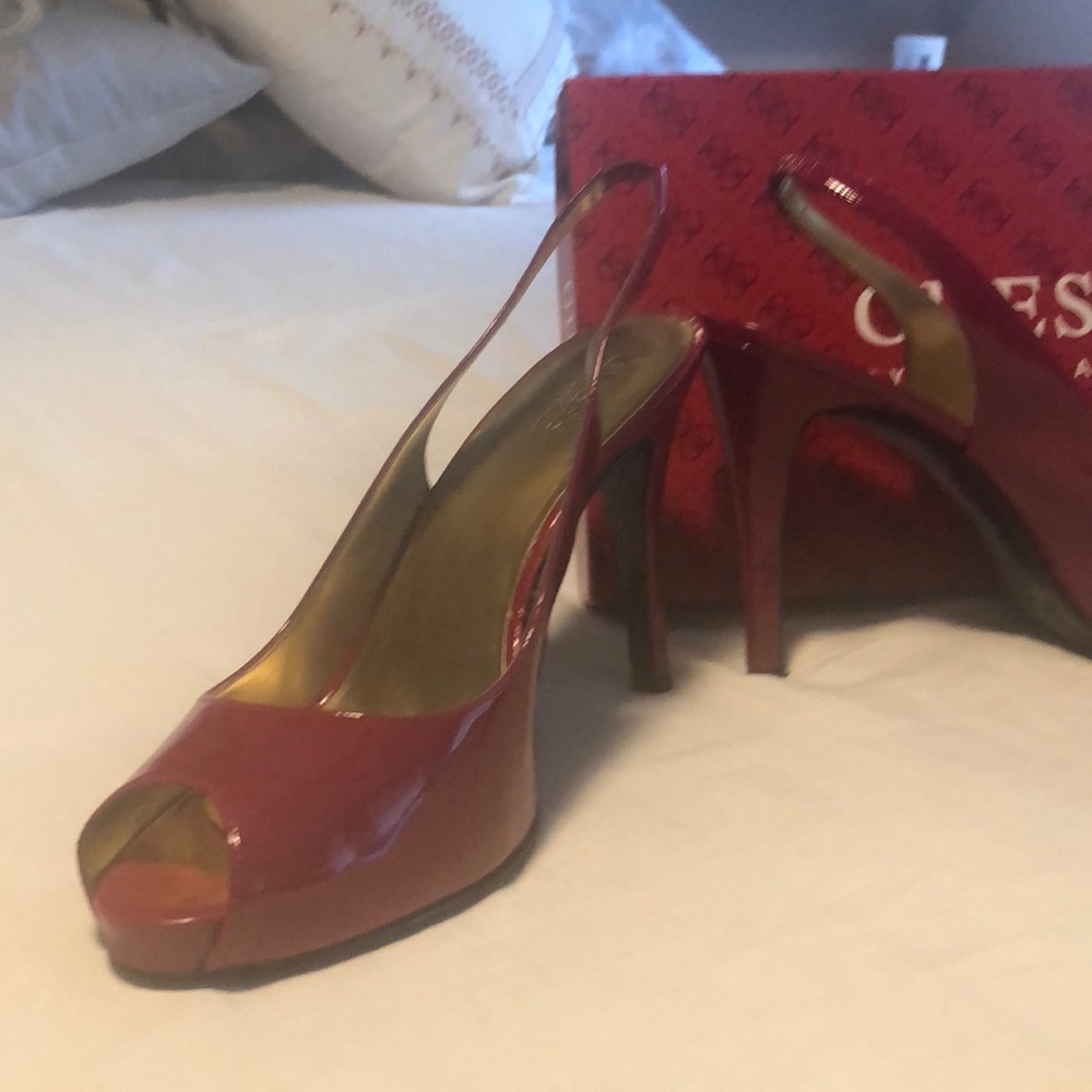 High heel slingback guess shoe/sandal